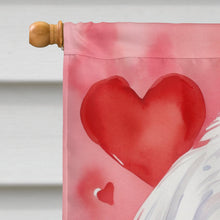 Load image into Gallery viewer, Maltese My Valentine House Flag