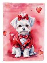 Load image into Gallery viewer, Maltese My Valentine House Flag