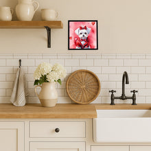 Load image into Gallery viewer, Maltese My Valentine Framed Metal Print