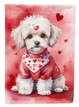 Load image into Gallery viewer, Maltipoo My Valentine House Flag