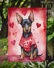 Load image into Gallery viewer, Manchester Terrier Valentine’s Day Garden Flag – Dog-Themed Heart Yard Decor