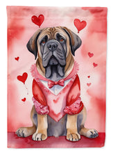 Load image into Gallery viewer, Mastiff Valentine’s Day Garden Flag – Dog-Themed Heart Yard Decor