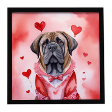 Load image into Gallery viewer, Mastiff My Valentine Framed Metal Print