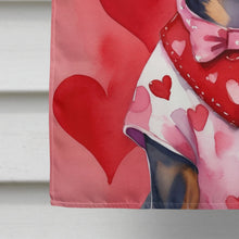 Load image into Gallery viewer, Miniature Pinscher My Valentine House Flag