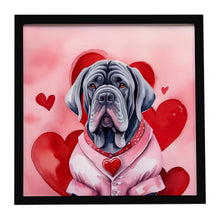 Load image into Gallery viewer, Neapolitan Mastiff My Valentine Framed Metal Print