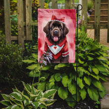 Load image into Gallery viewer, Newfoundland Valentine’s Day Garden Flag – Dog-Themed Heart Yard Decor