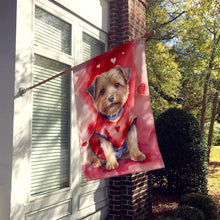 Load image into Gallery viewer, Norfolk Terrier My Valentine House Flag