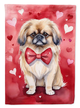 Load image into Gallery viewer, Pekingese My Valentine House Flag