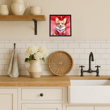 Load image into Gallery viewer, Corgi My Valentine Framed Metal Print