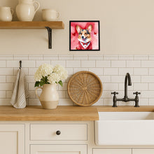 Load image into Gallery viewer, Corgi My Valentine Framed Metal Print