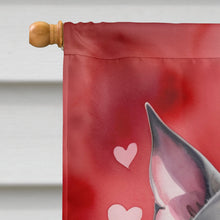 Load image into Gallery viewer, Pit Bull Terrier My Valentine House Flag