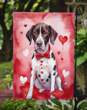 Load image into Gallery viewer, Pointer Valentine’s Day Garden Flag – Dog-Themed Heart Yard Decor