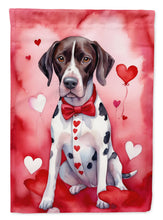 Load image into Gallery viewer, Pointer Valentine’s Day Garden Flag – Dog-Themed Heart Yard Decor