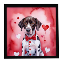 Load image into Gallery viewer, Pointer My Valentine Framed Metal Print