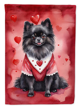 Load image into Gallery viewer, Pomeranian My Valentine House Flag