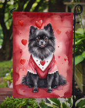Load image into Gallery viewer, Pomeranian Valentine’s Day Garden Flag – Dog-Themed Heart Yard Decor
