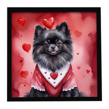 Load image into Gallery viewer, Pomeranian My Valentine Framed Metal Print