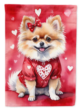Load image into Gallery viewer, Pomeranian My Valentine House Flag