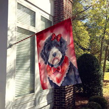 Load image into Gallery viewer, Portuguese Water Dog My Valentine House Flag