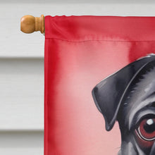 Load image into Gallery viewer, Pug My Valentine House Flag