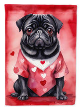 Load image into Gallery viewer, Pug My Valentine House Flag