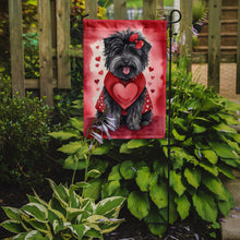 Load image into Gallery viewer, Puli Valentine’s Day Garden Flag – Dog-Themed Heart Yard Decor