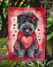 Load image into Gallery viewer, Puli Valentine’s Day Garden Flag – Dog-Themed Heart Yard Decor