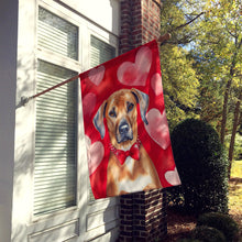 Load image into Gallery viewer, Rhodesian Ridgeback My Valentine House Flag