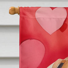 Load image into Gallery viewer, Rhodesian Ridgeback My Valentine House Flag