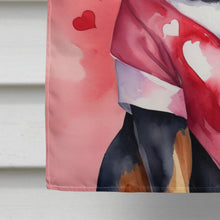 Load image into Gallery viewer, Rottweiler My Valentine House Flag