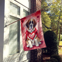 Load image into Gallery viewer, Saint Bernard My Valentine House Flag
