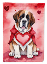 Load image into Gallery viewer, Saint Bernard My Valentine House Flag