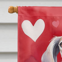 Load image into Gallery viewer, Saluki My Valentine House Flag