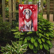 Load image into Gallery viewer, Saluki Valentine’s Day Garden Flag – Dog-Themed Heart Yard Decor
