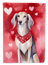 Load image into Gallery viewer, Saluki Valentine’s Day Garden Flag – Dog-Themed Heart Yard Decor