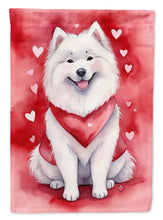 Load image into Gallery viewer, Samoyed My Valentine House Flag