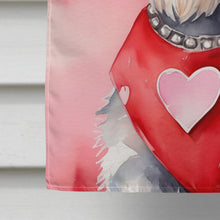 Load image into Gallery viewer, Schnauzer My Valentine House Flag