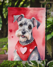 Load image into Gallery viewer, Schnauzer Valentine’s Day Garden Flag – Dog-Themed Heart Yard Decor