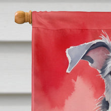 Load image into Gallery viewer, Scottish Deerhound My Valentine House Flag