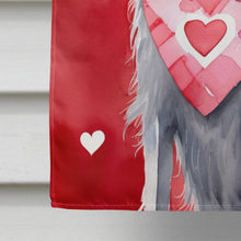 Load image into Gallery viewer, Scottish Deerhound My Valentine House Flag