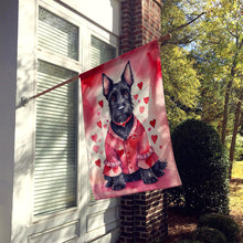Load image into Gallery viewer, Scottish Terrier My Valentine House Flag
