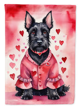 Load image into Gallery viewer, Scottish Terrier Valentine’s Day Garden Flag – Dog-Themed Heart Yard Decor