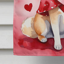 Load image into Gallery viewer, Shiba Inu My Valentine House Flag