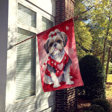 Load image into Gallery viewer, Shih Tzu My Valentine House Flag