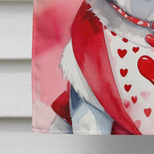 Load image into Gallery viewer, Siberian Husky My Valentine House Flag