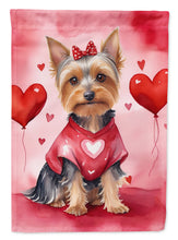 Load image into Gallery viewer, Silky Terrier My Valentine House Flag