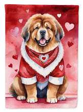Load image into Gallery viewer, Tibetan Mastiff Valentine’s Day Garden Flag – Dog-Themed Heart Yard Decor