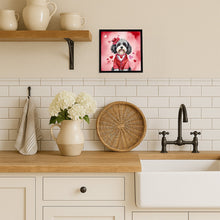 Load image into Gallery viewer, Tibetan Terrier My Valentine Framed Metal Print