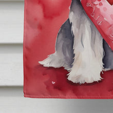 Load image into Gallery viewer, Tibetan Terrier My Valentine House Flag