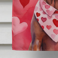Load image into Gallery viewer, Vizsla My Valentine House Flag